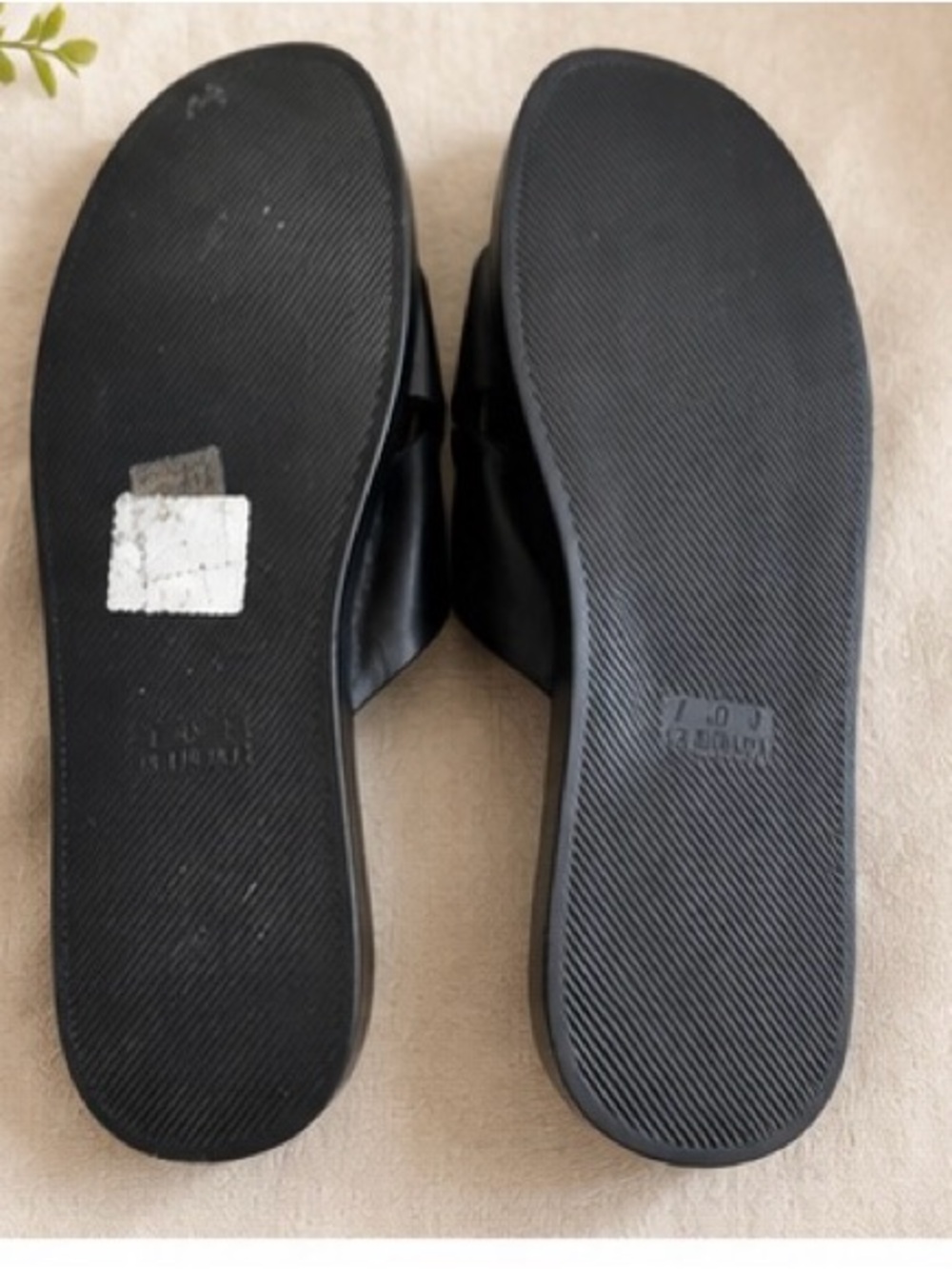 Dune London Black Cross Strap Slide Sandals Size 9 - Picture 6 of 6